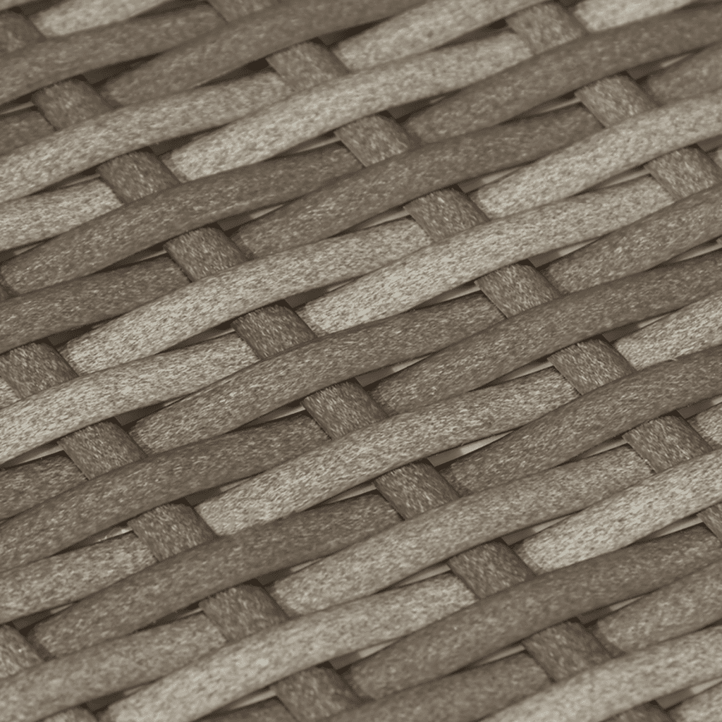 5-tlg. Garten-Sofagarnitur mit Kissen Grau Poly Rattan