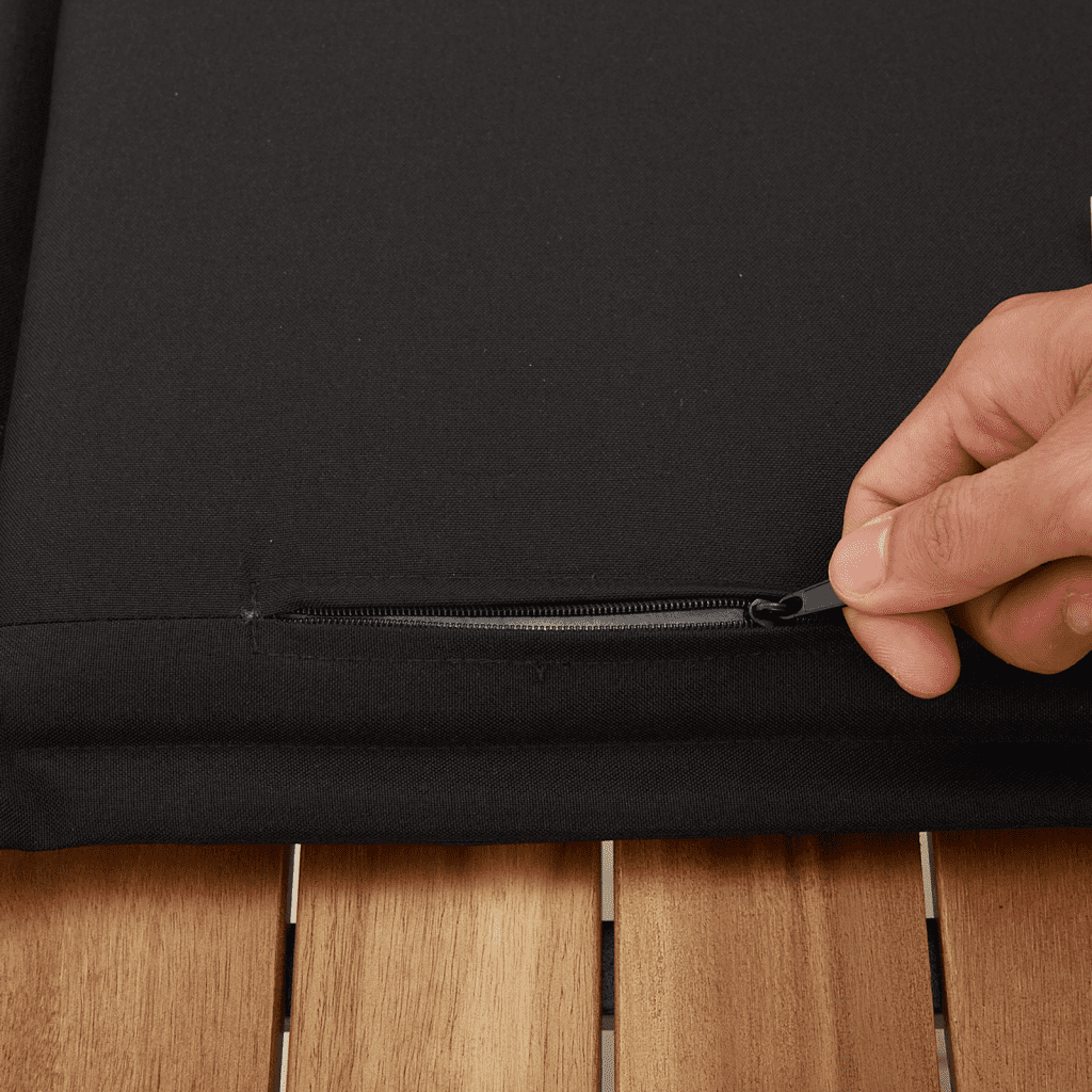 12-tlg. Garten-Sofagarnitur mit Kissen Schwarz Poly Rattan