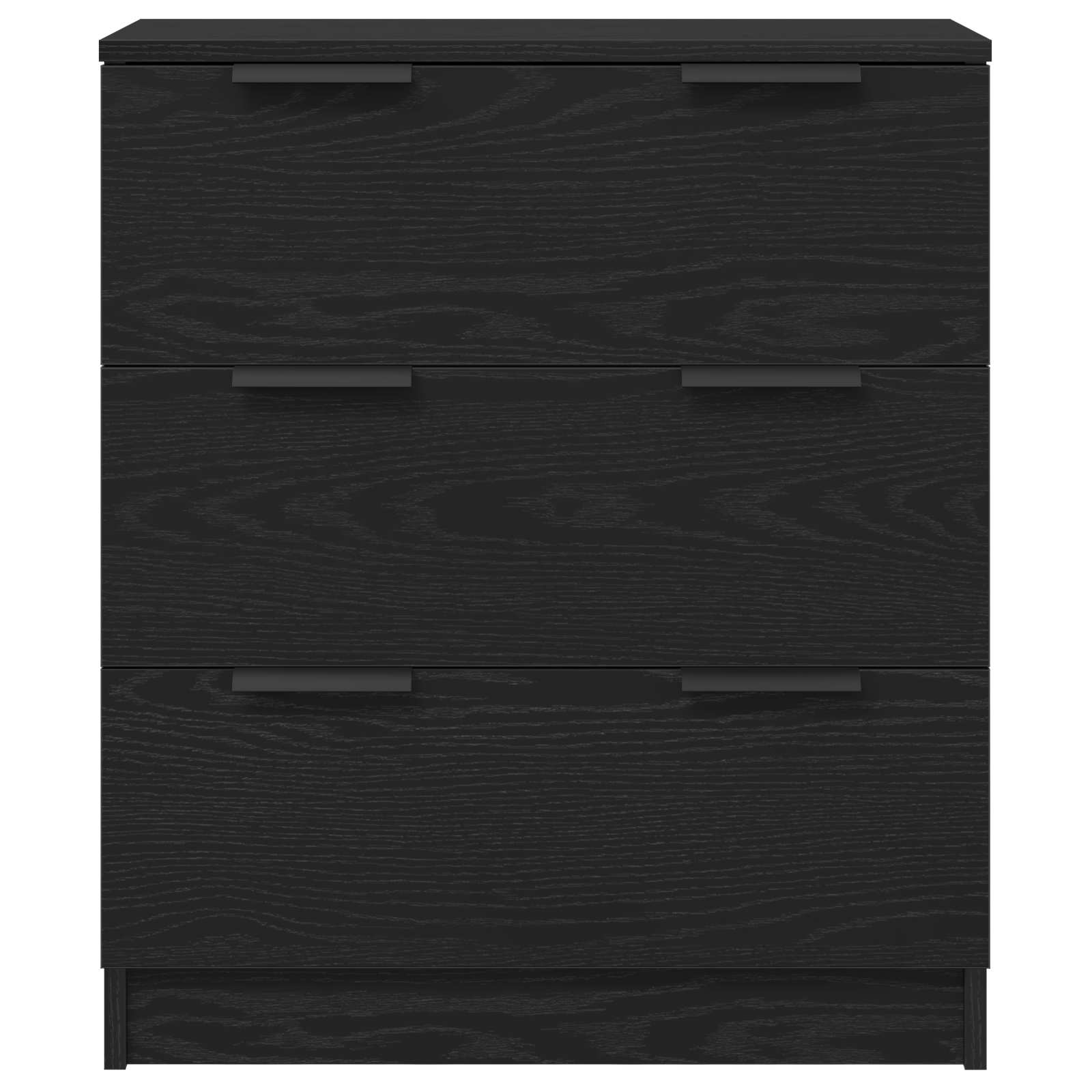 Sideboard 3 pcs Schwarz Eichen-Optik 180 x 30 x 70 cm
