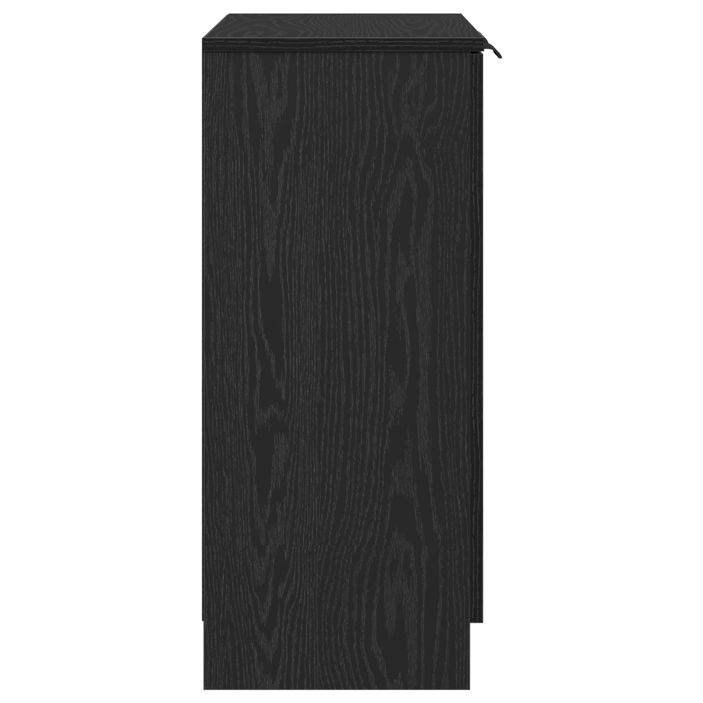 Sideboard Schwarz Eichen-Optik 60 x 30 x 70 cm Holzwerkstoff