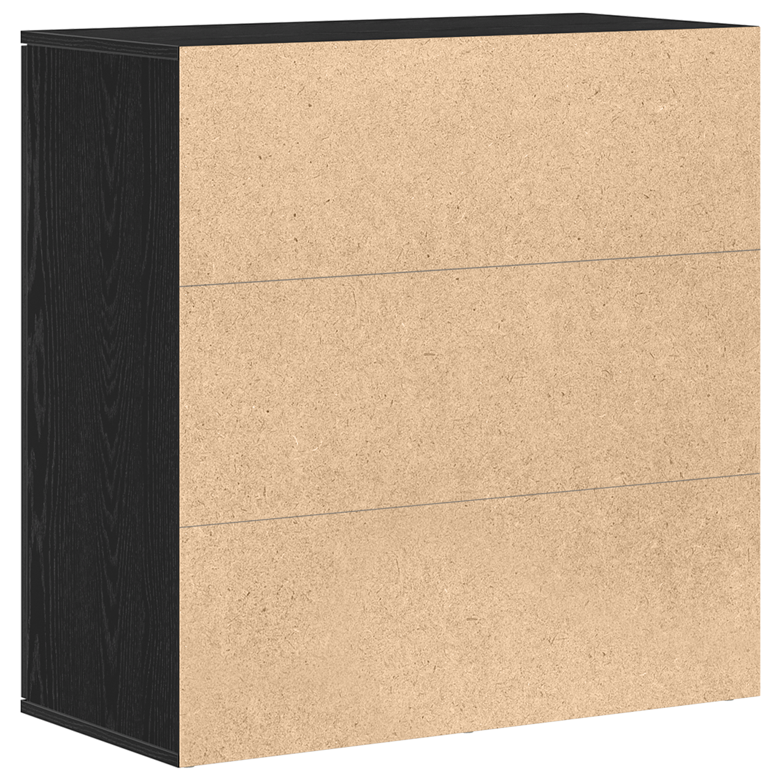 Sideboard Schwarz Eichen-Optik 79 x 38 x 80 cm Holzwerkstoff