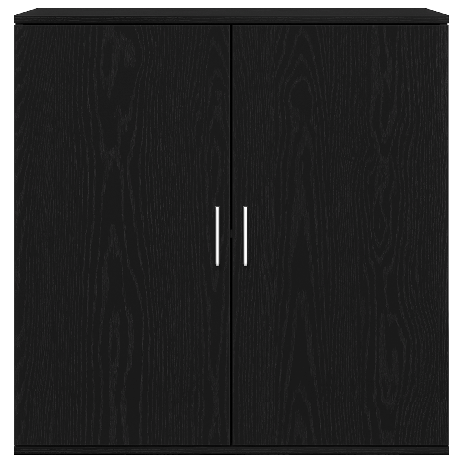 Sideboard Schwarz Eichen-Optik 79 x 38 x 80 cm Holzwerkstoff