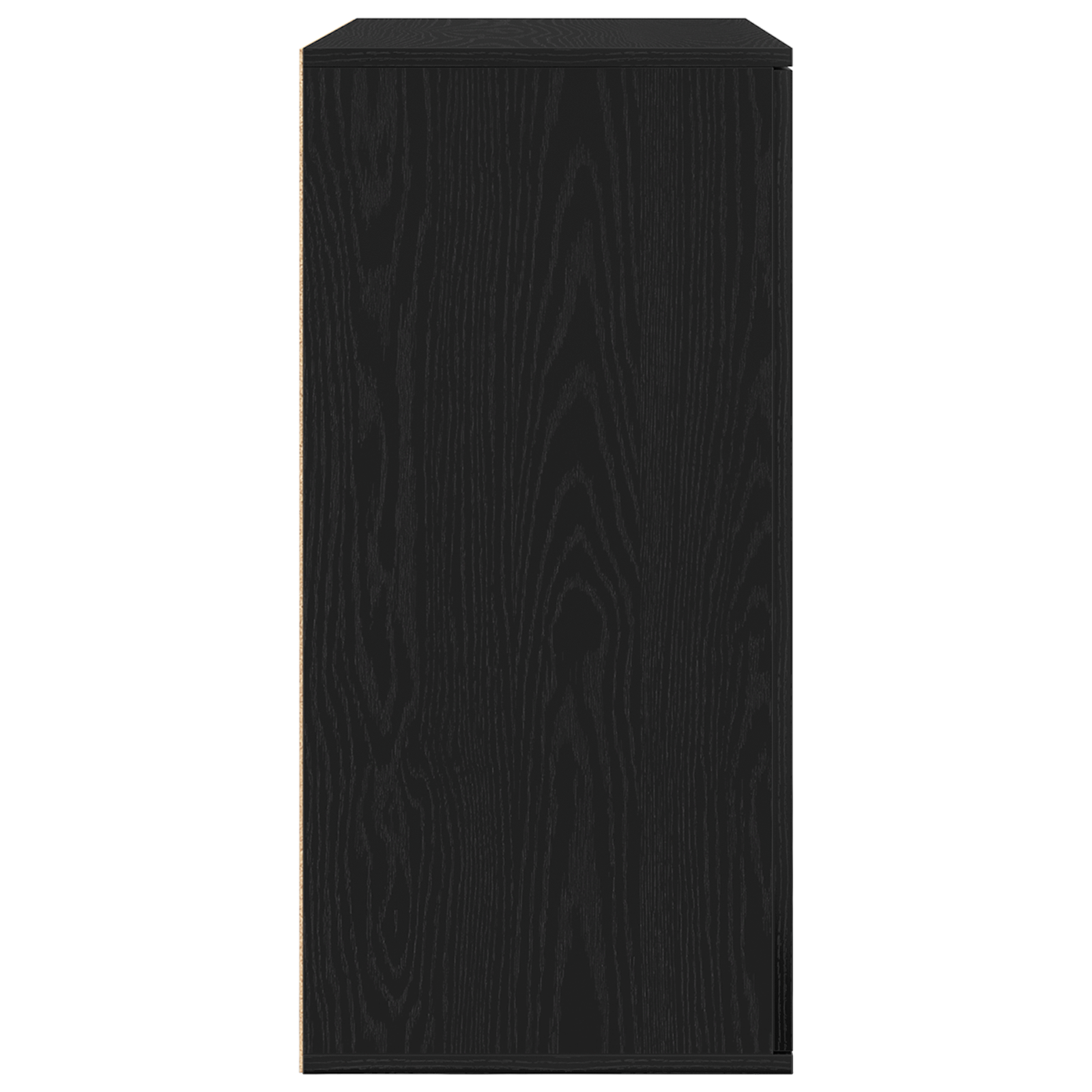 Sideboard Schwarz Eichen-Optik 79 x 38 x 80 cm Holzwerkstoff