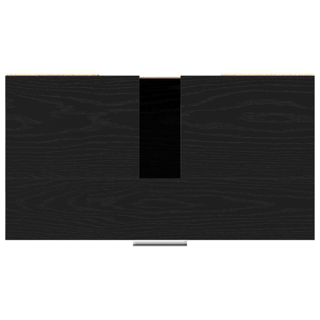 Badezimmerschrank mit Tür Schwarz Eichen-Optik 60 x 32 x 54 cm