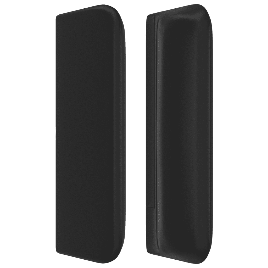 LED Kopfteil Schwarz 183x16x78/88 cm Kunstleder