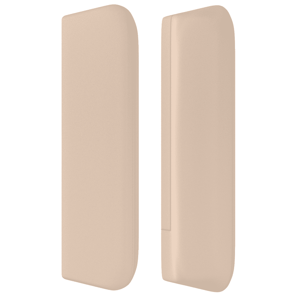LED Kopfteil Cappuccino-Braun 103x16x78/88 cm Kunstleder