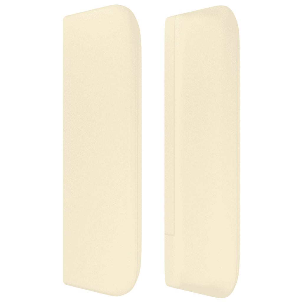 LED Kopfteil Creme 163x16x78/88 cm Kunstleder