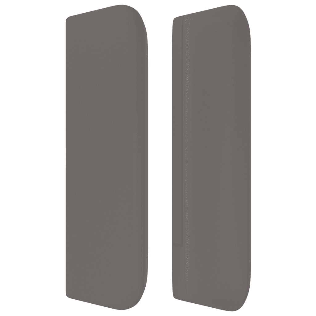 LED Kopfteil Grau 93x16x78/88 cm Kunstleder
