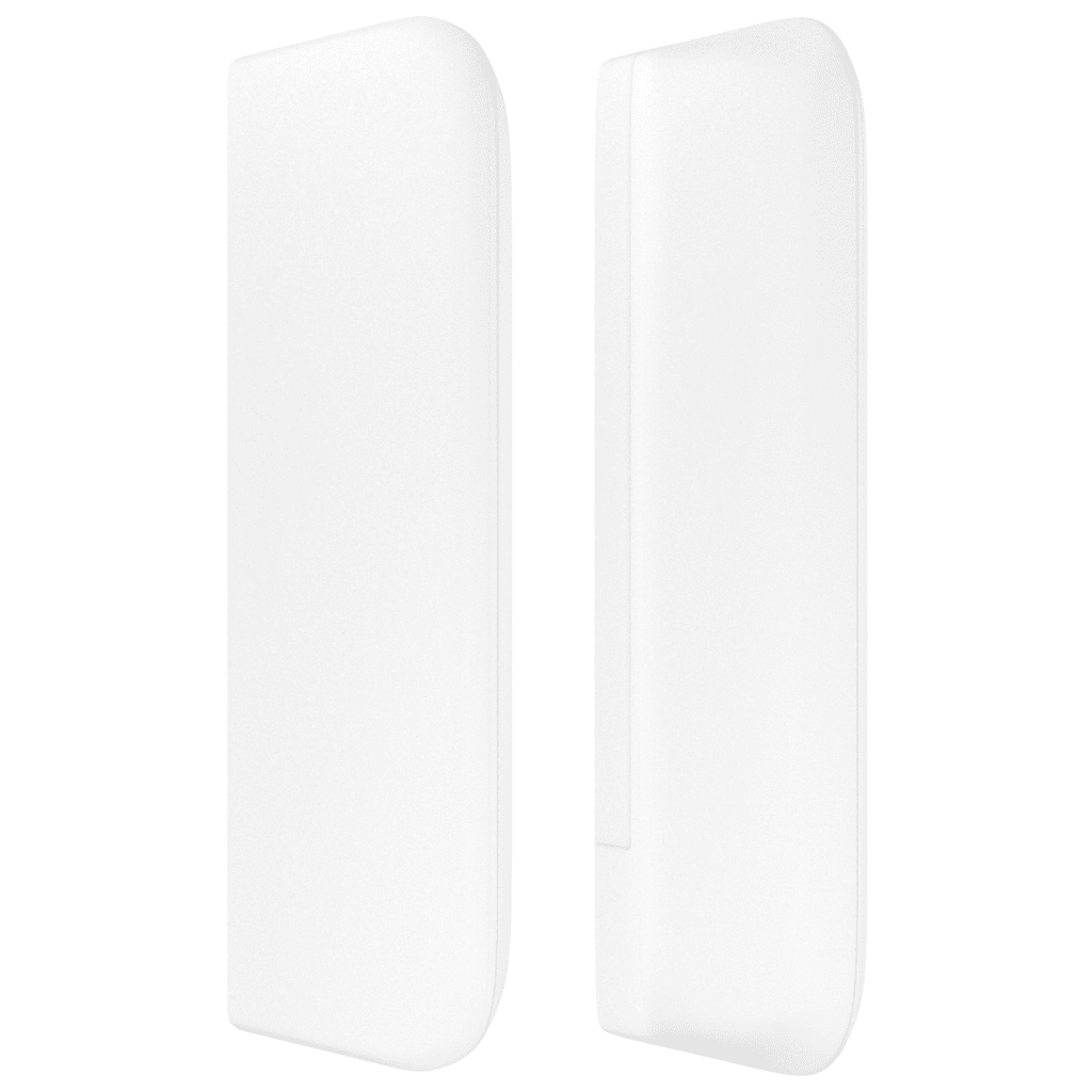LED Kopfteil Weiß 183x16x78/88 cm Kunstleder