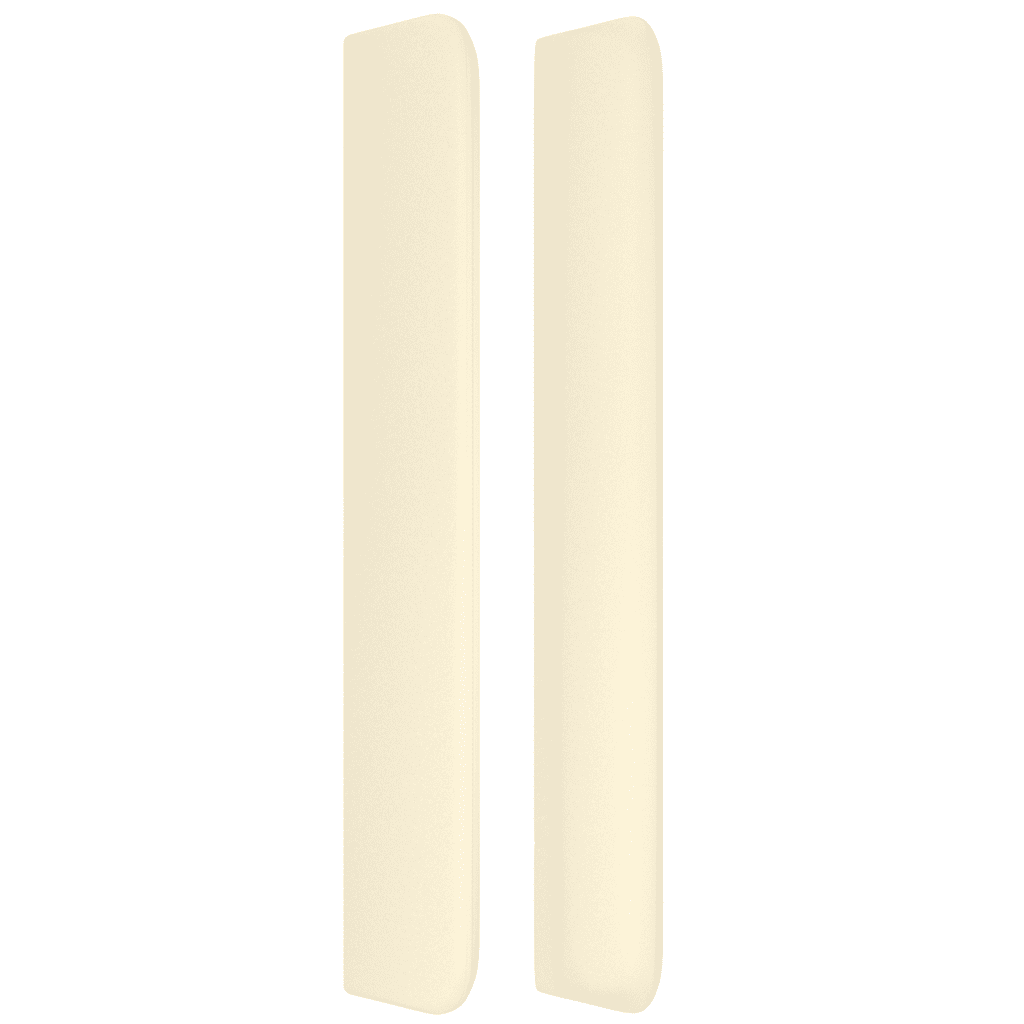 LED Kopfteil Creme 93x16x118/128 cm Kunstleder