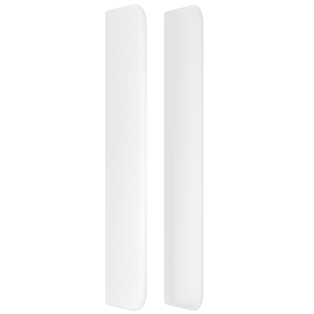 LED Kopfteil Weiß 83x16x118/128 cm Kunstleder