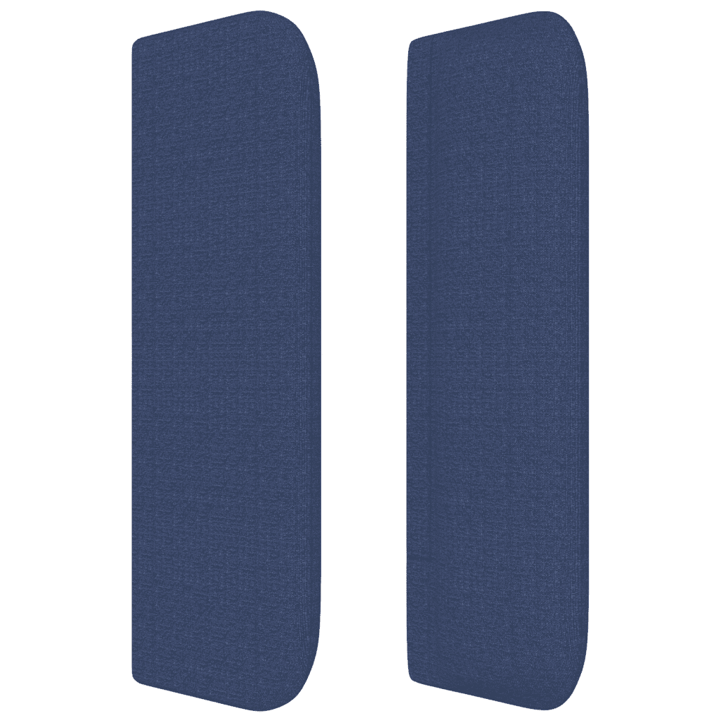 LED Kopfteil Blau 183x16x78/88 cm Stoff