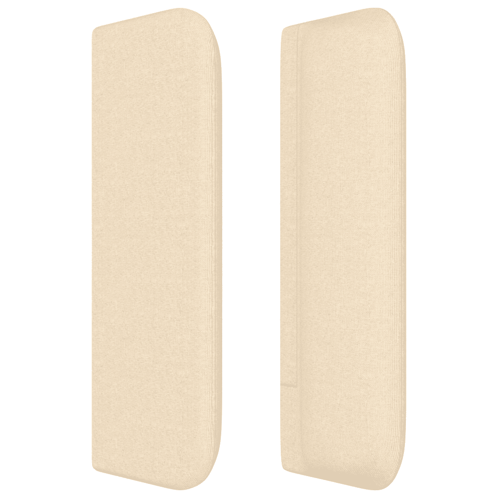 LED Kopfteil Creme 93x16x78/88 cm Stoff