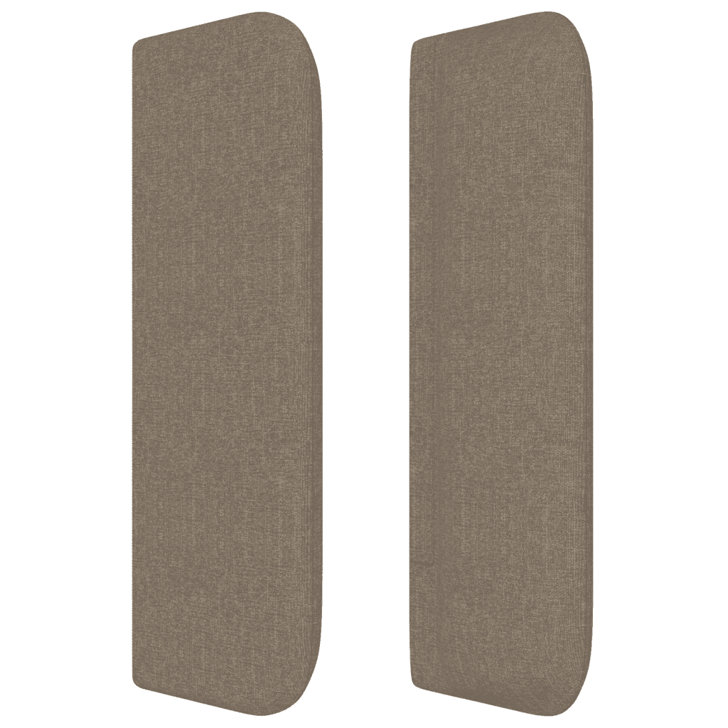 LED Kopfteil Taupe 83x16x78/88 cm Stoff