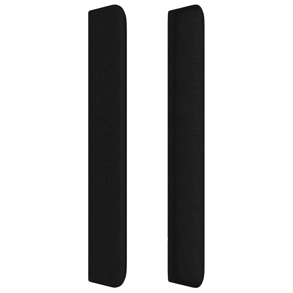 LED Kopfteil Schwarz 83x16x118/128 cm Stoff